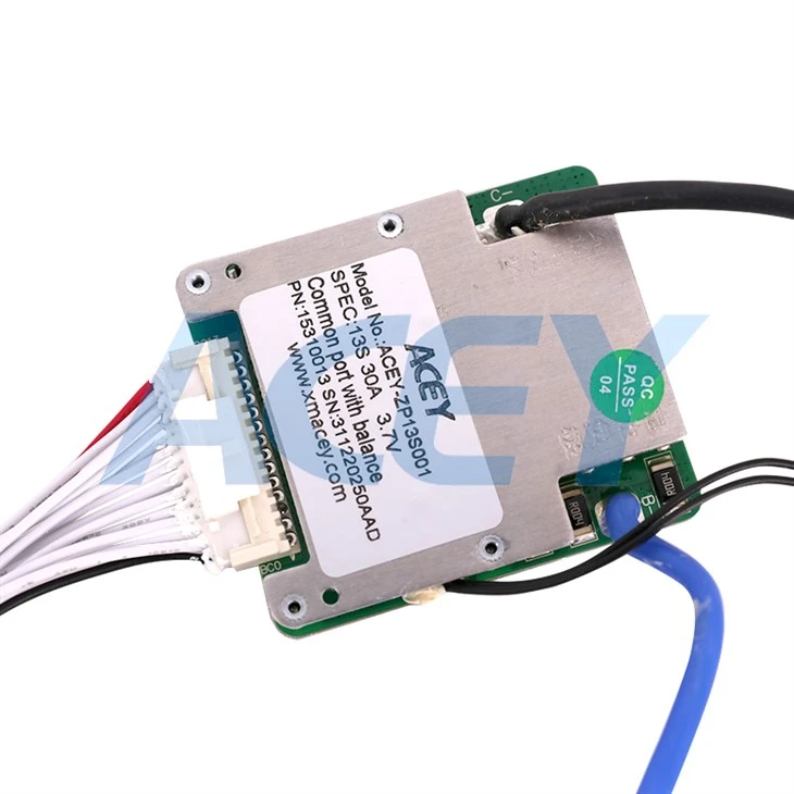 13S 25A 48V BMS con saldo para una batería de iones de litio de 3.7V